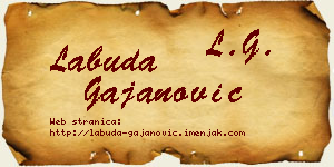 Labuda Gajanović vizit kartica